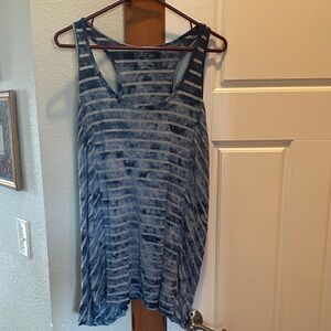 Jessica Simpson Navy Striped Tank Top maternity
